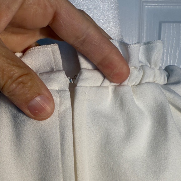 Ann Taylor Ivory Ruffle Sleeve Blouse - Picture 5 of 7